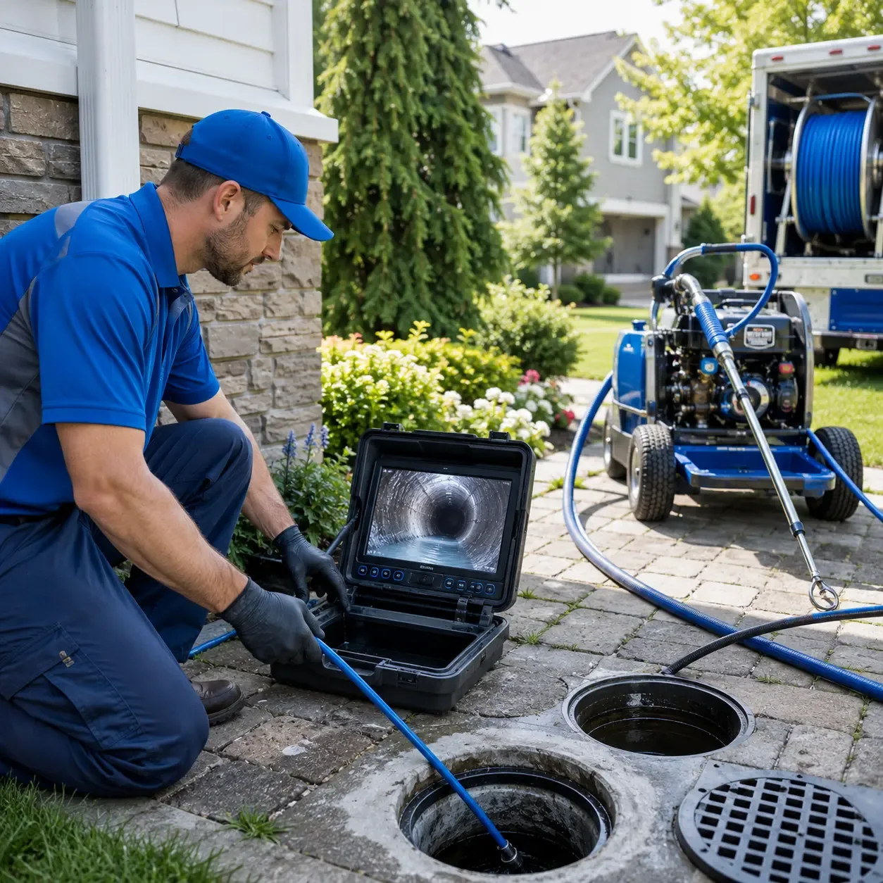 Outdoor drain cleaning professionals serving Epping, NH